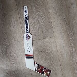Facsimile Auto Hockey Goalie Stick John Vansbiesbrouk of the Florida Panthers.